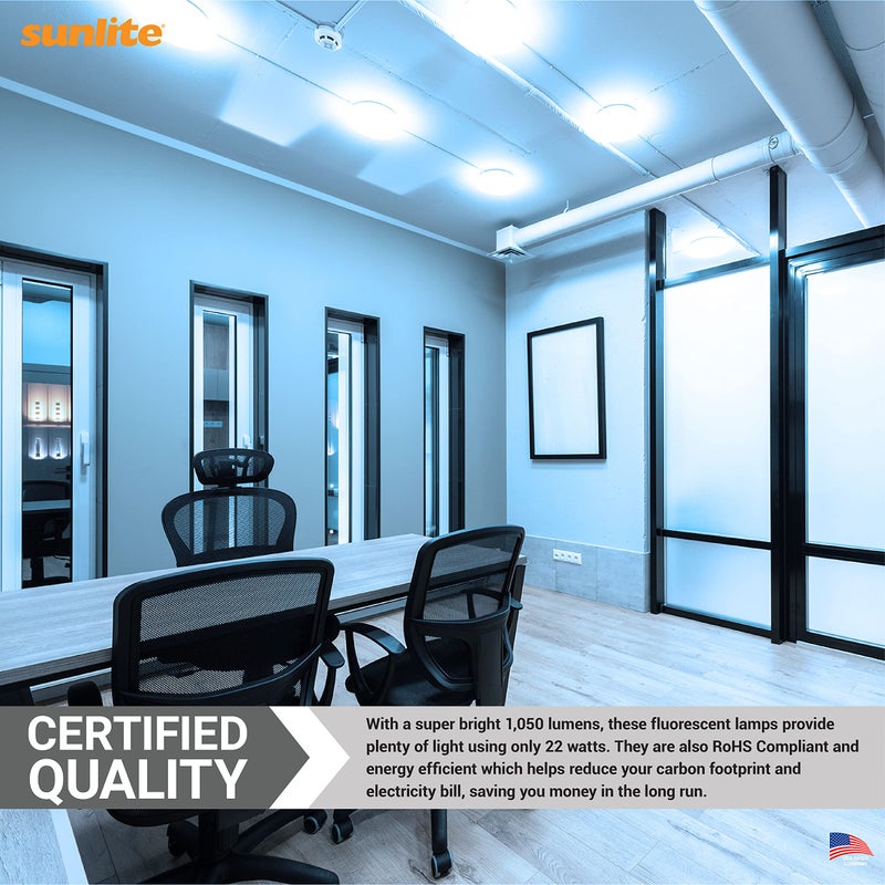 Sunlite 05020 FC8T9/DL T9 Round Fluorescent Circline Lamp, 22 Watts, 1050 Lumens, 6500K Daylight, RoHS Compliant, G10Q 4-Pin Base, 1 Pack - Image 5